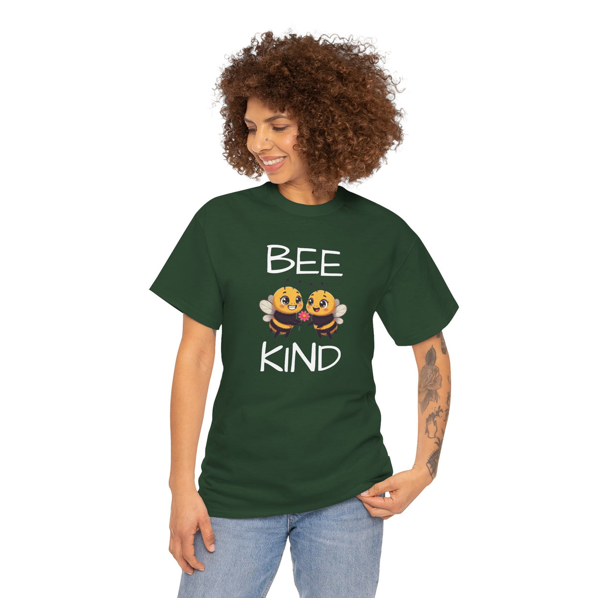 Bee Kind T-Shirt — Cute Cartoon Bees Graphic Tee for Kindness & Earth Day