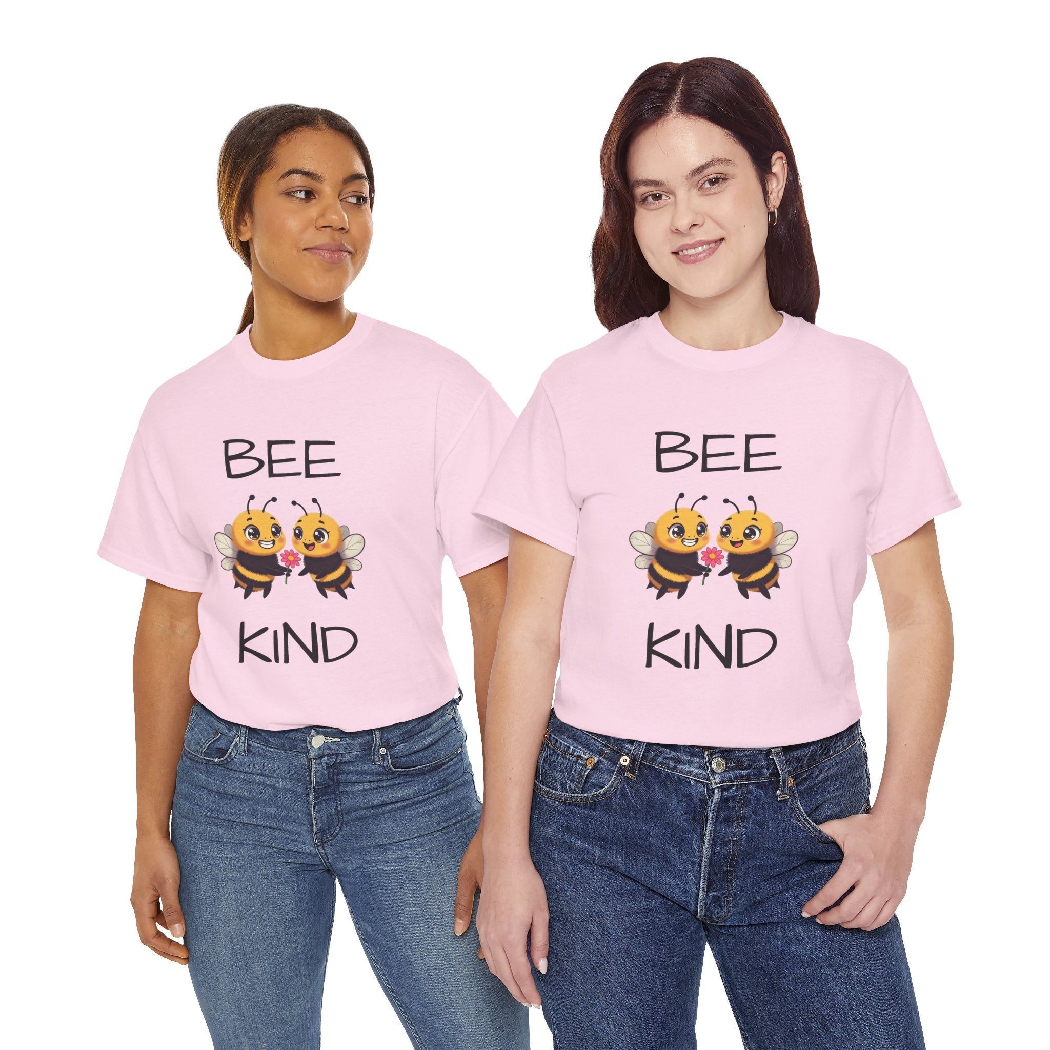 Bee Kind T-Shirt — Cute Cartoon Bees Graphic Tee for Kindness & Earth Day