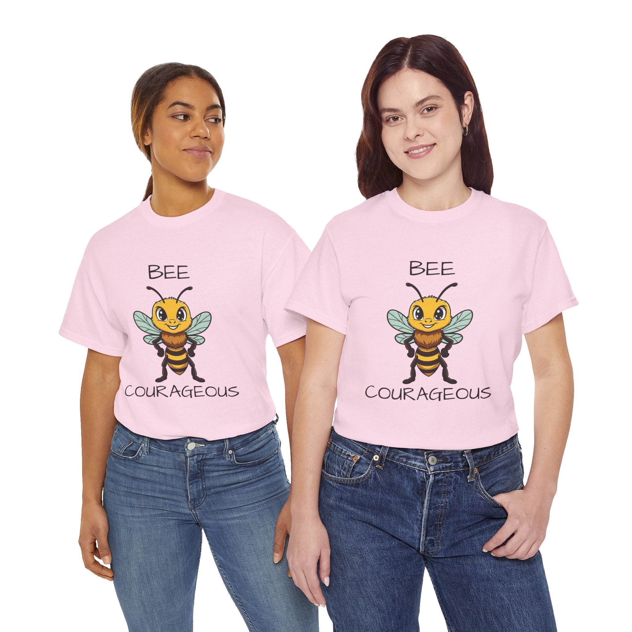 Bee Courageous T-Shirt — Cute Motivational Bee Graphic Tee