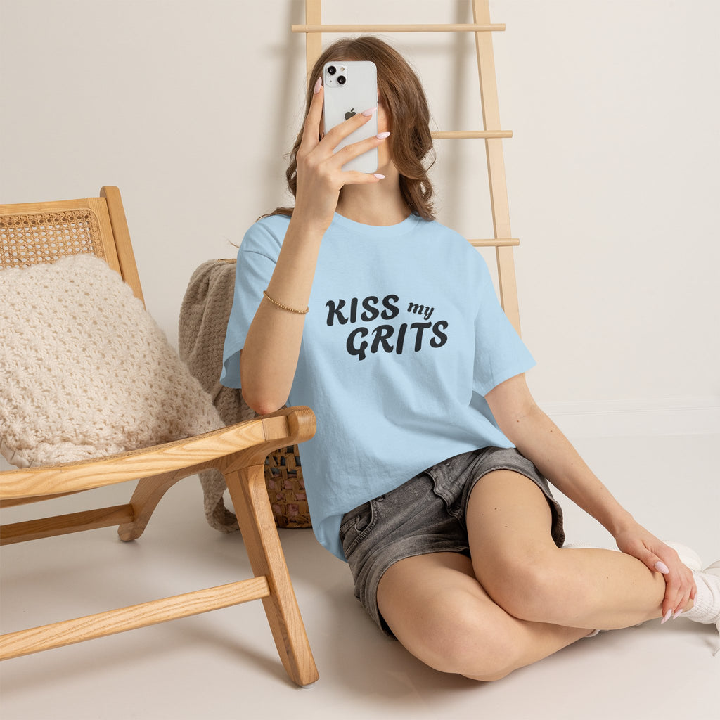 Kiss My Grits T-Shirt — Retro Southern Sassy Tee