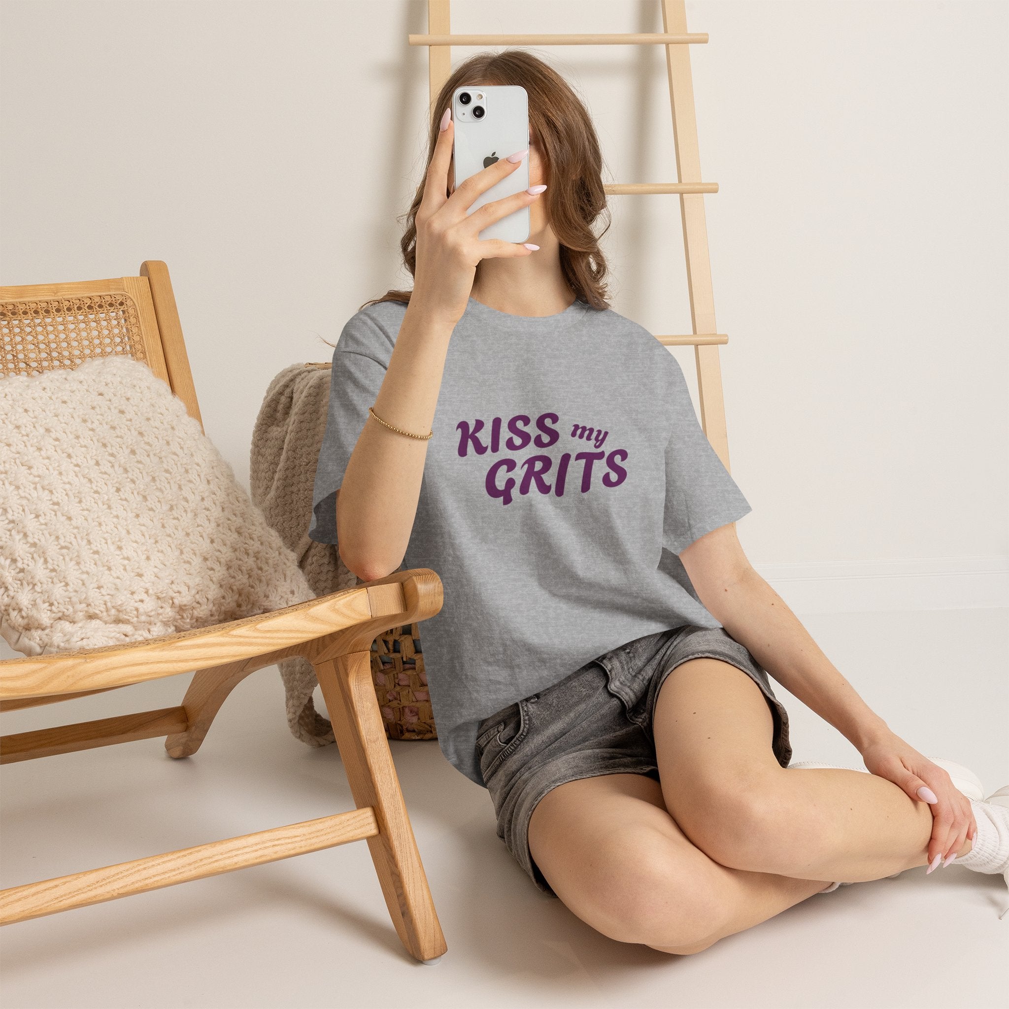 Kiss My Grits T-Shirt — Retro Southern Sassy Tee