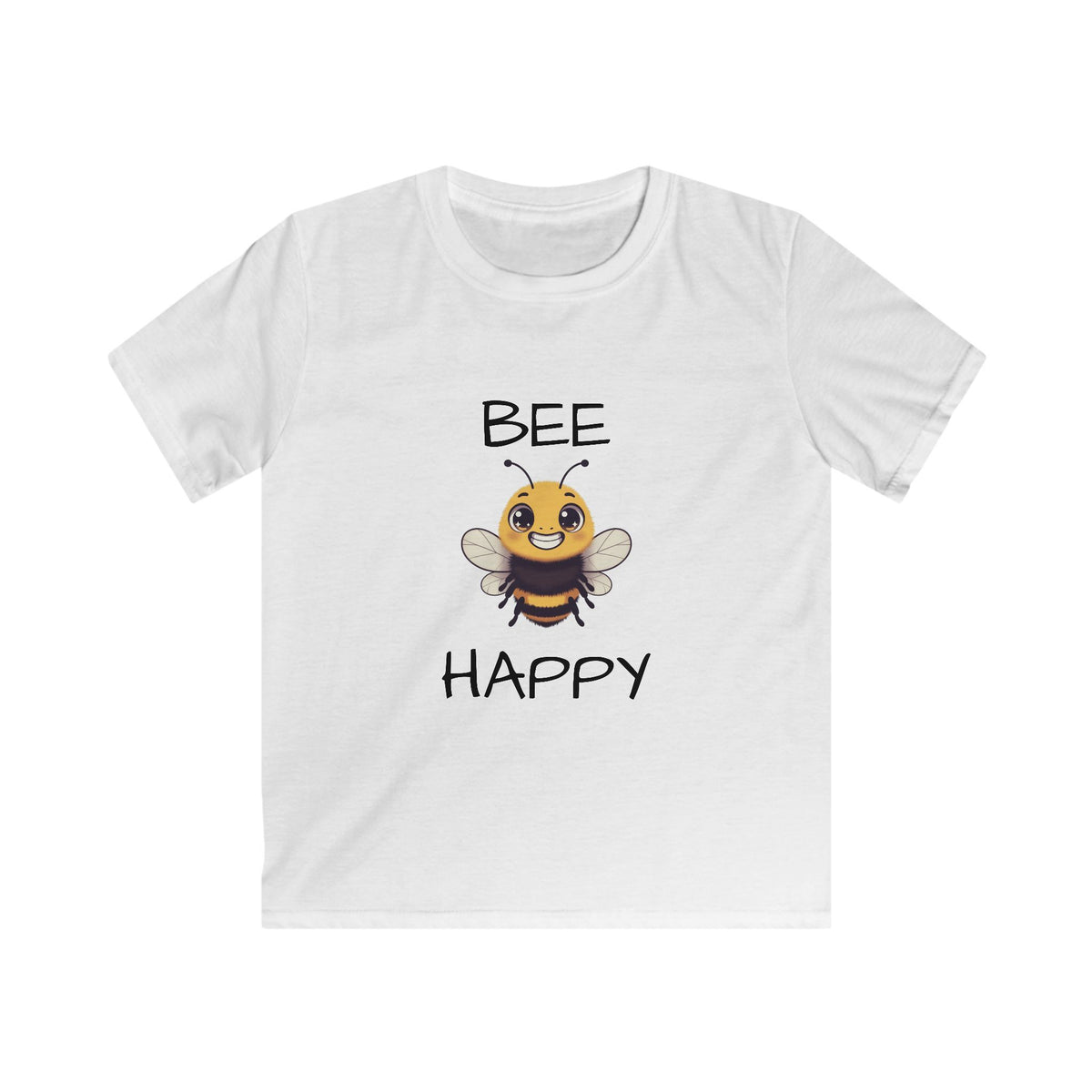 Kids Bee Happy T-Shirt — Cute Bee Graphic Tee for Children