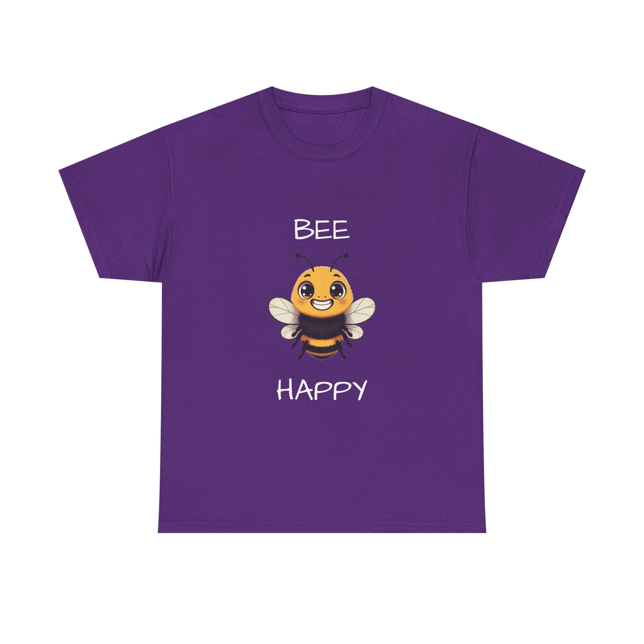 Bee Happy T‑Shirt — Cute Smiling Bee Graphic Tee