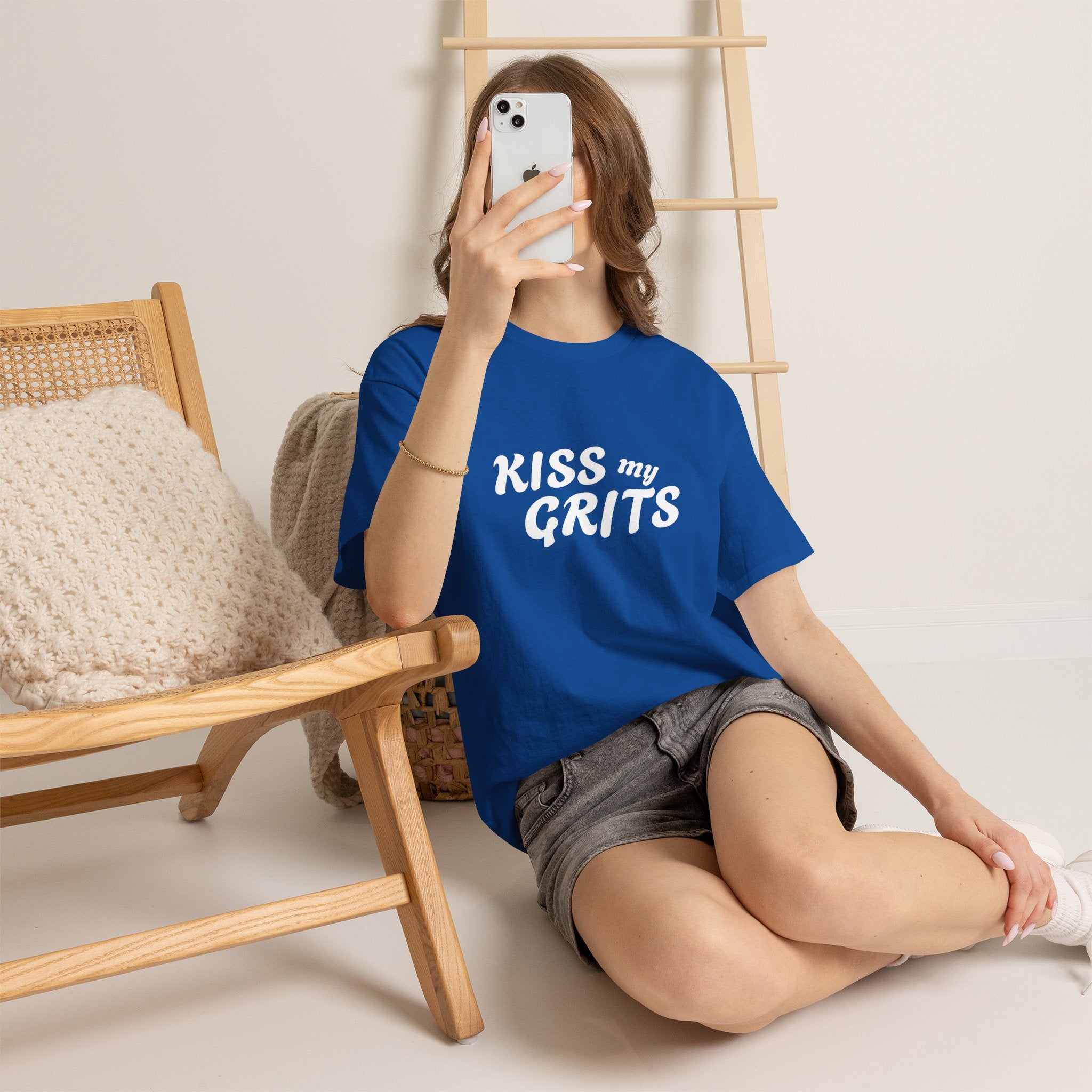 Kiss My Grits T-Shirt — Retro Southern Sassy Tee