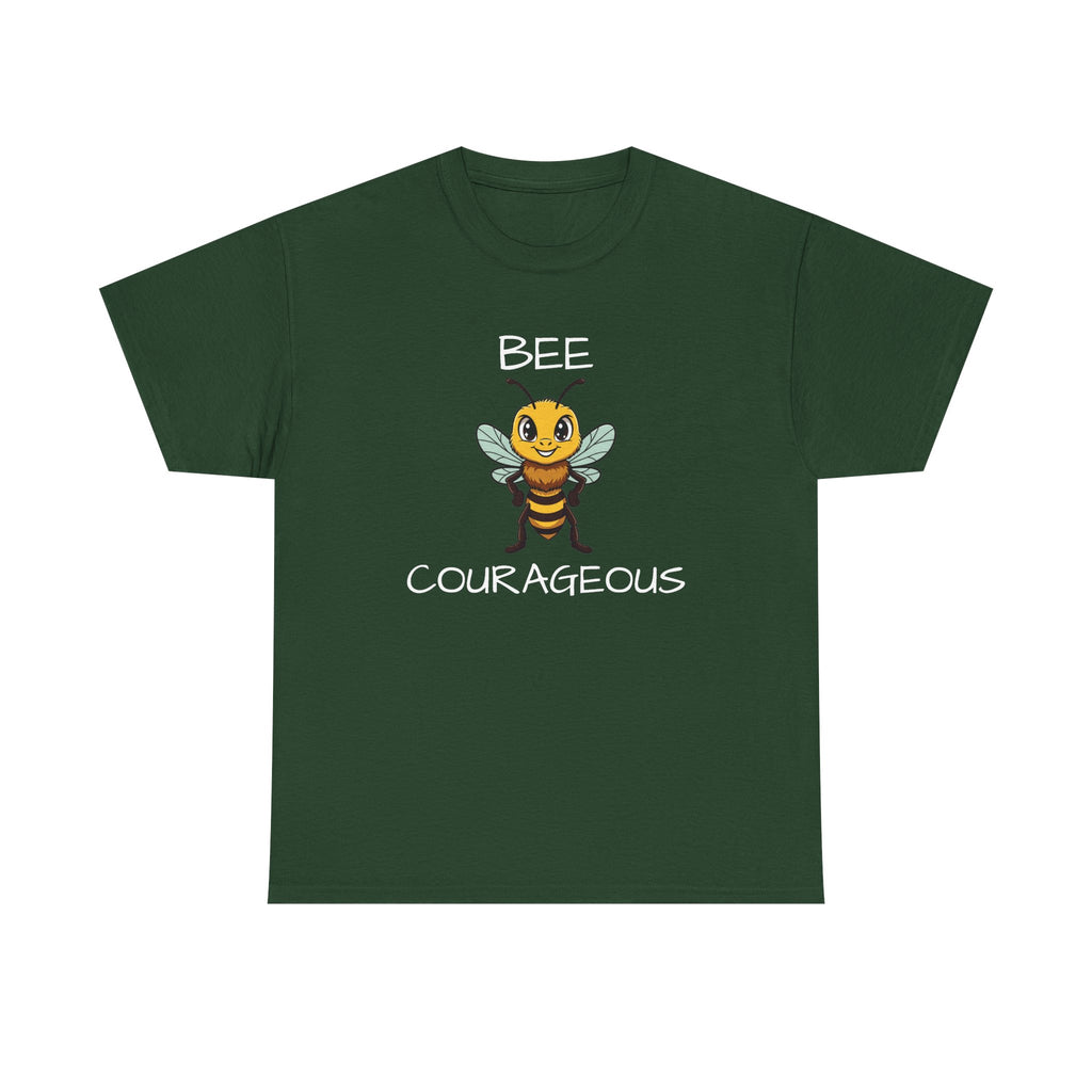 Bee Courageous T-Shirt — Cute Motivational Bee Graphic Tee