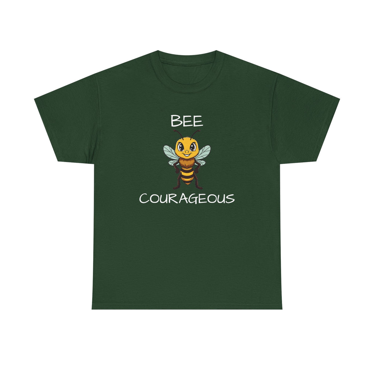 Bee Courageous T-Shirt — Cute Motivational Bee Graphic Tee