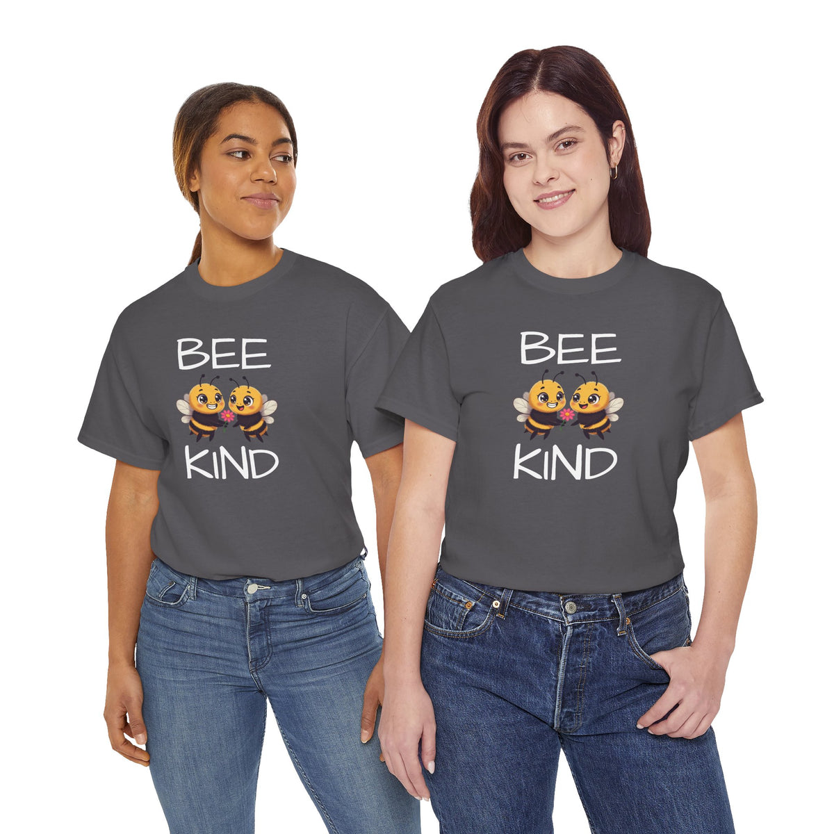 Bee Kind T-Shirt — Cute Cartoon Bees Graphic Tee for Kindness & Earth Day