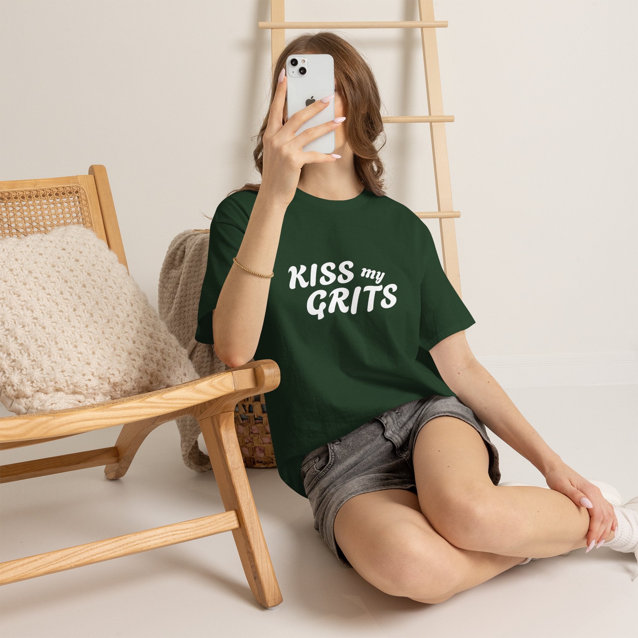 Kiss My Grits T-Shirt — Retro Southern Sassy Tee