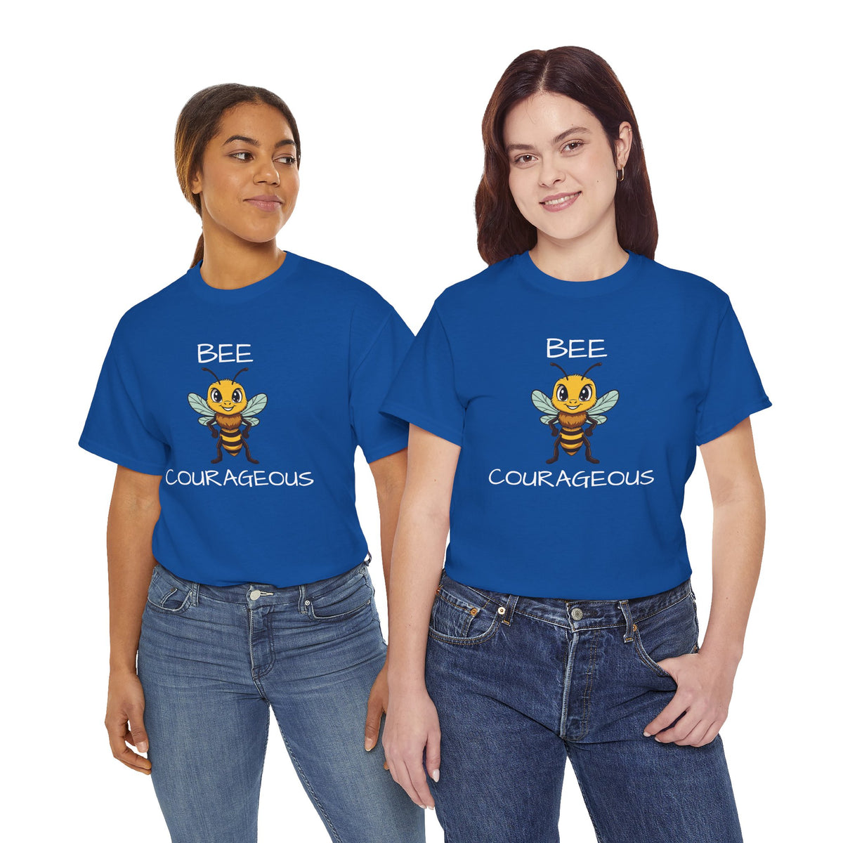 Bee Courageous T-Shirt — Cute Motivational Bee Graphic Tee