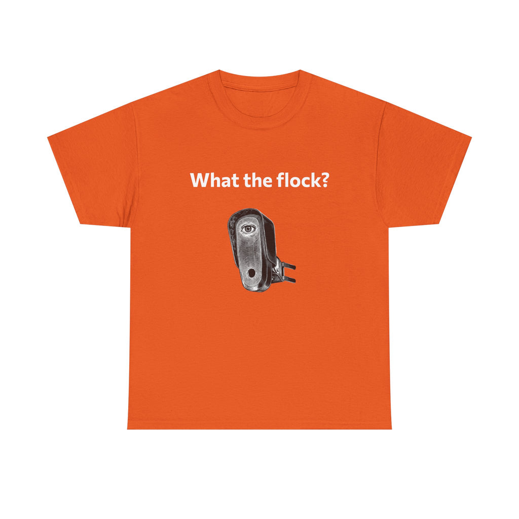 T-Shirt — What the flock? Funny Sheep/Shears Graphic Tee