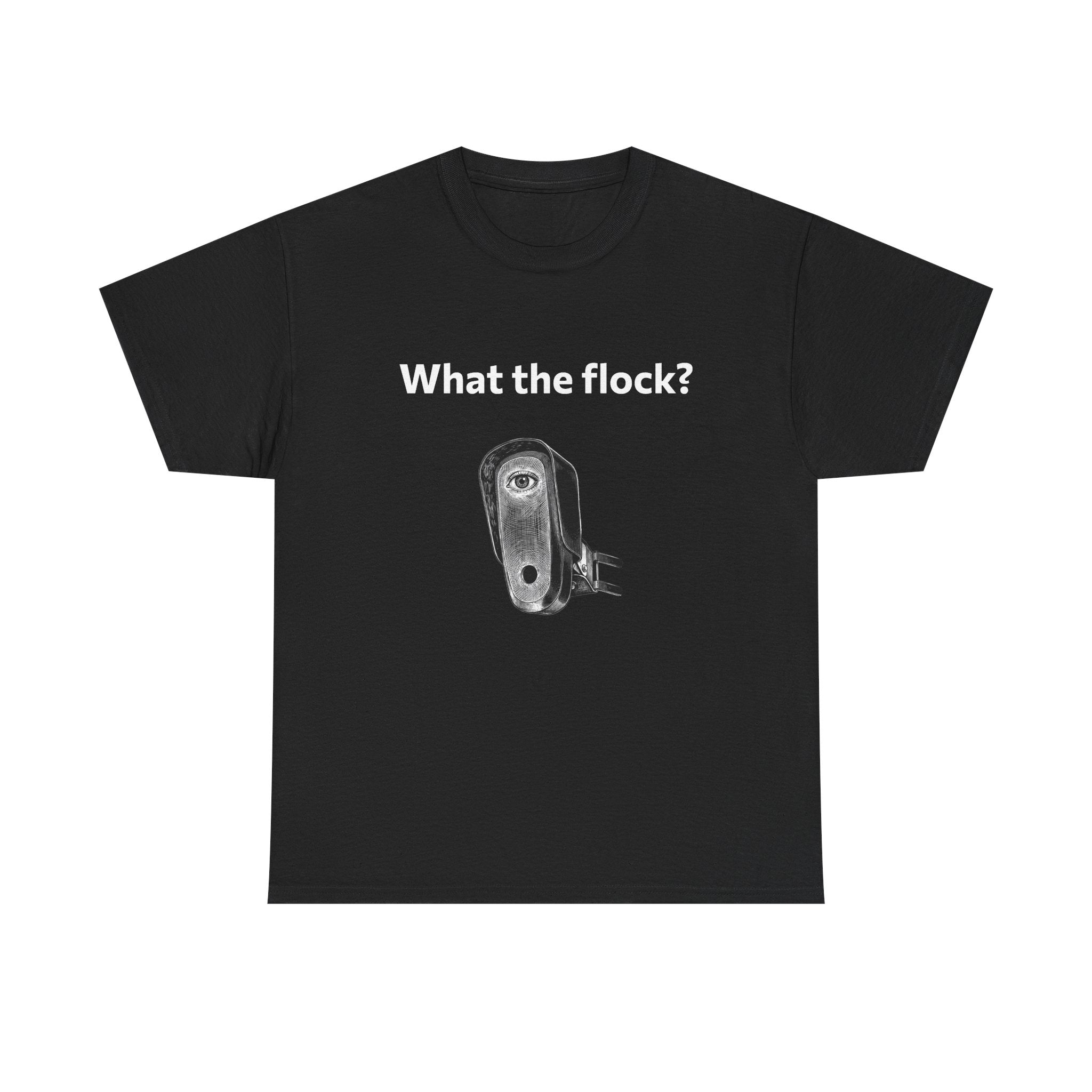 T-Shirt — What the flock? Funny Sheep/Shears Graphic Tee