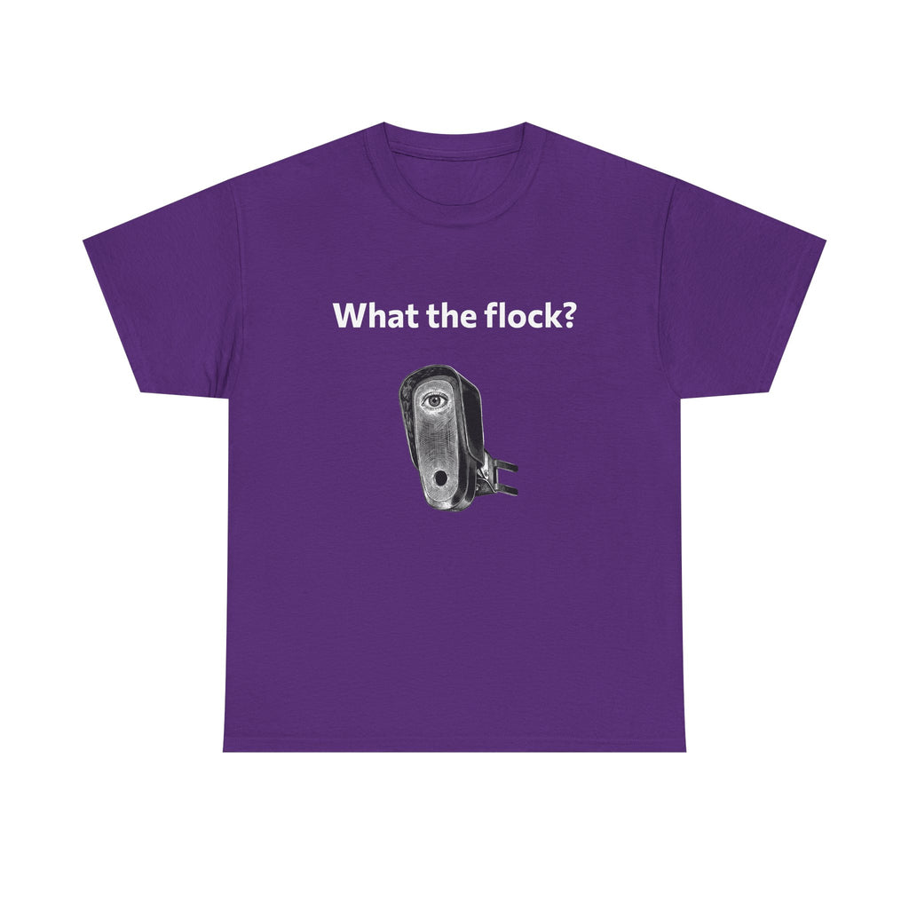 T-Shirt — What the flock? Funny Sheep/Shears Graphic Tee