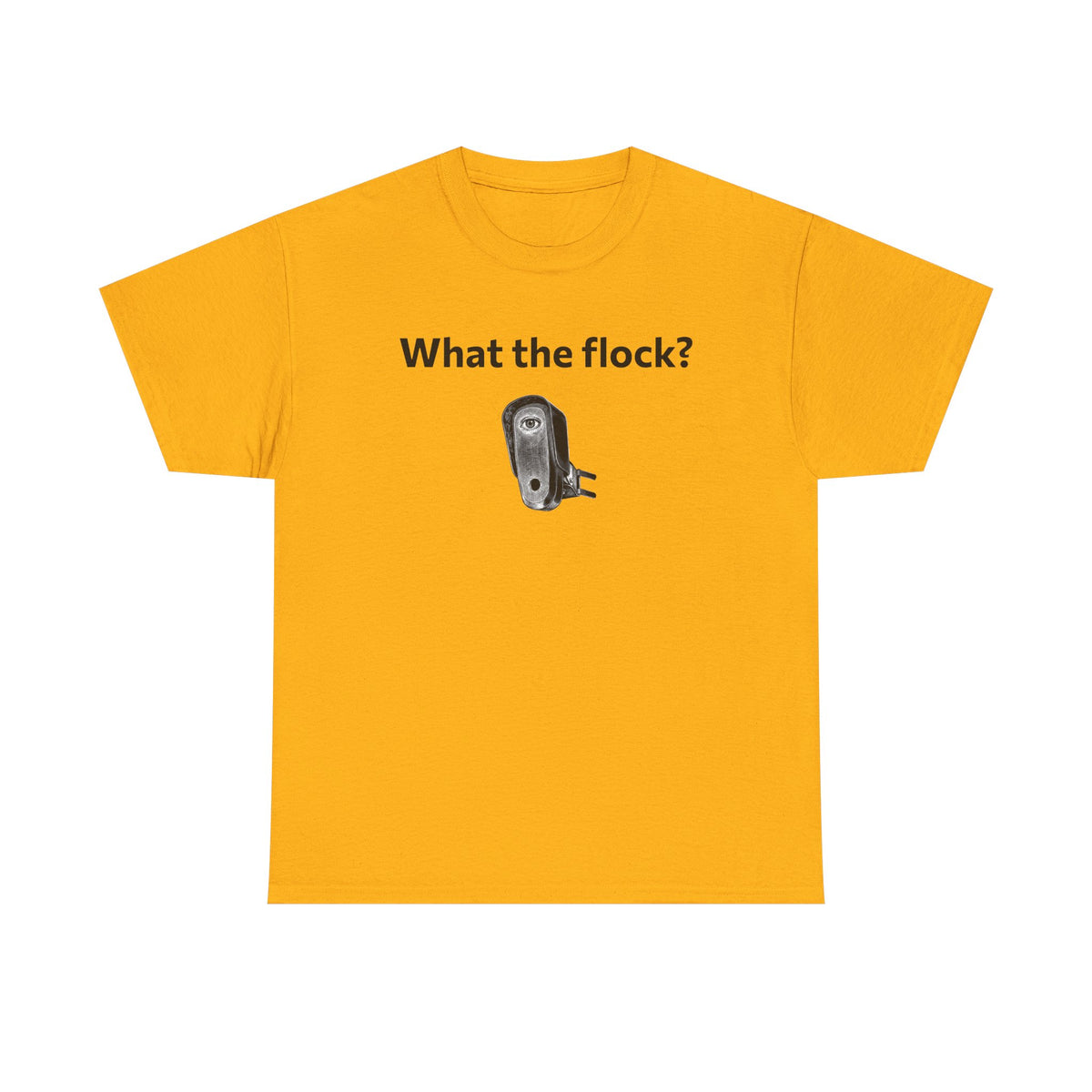 T-Shirt — What the flock? Funny Sheep/Shears Graphic Tee