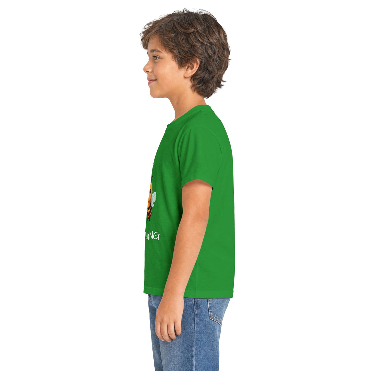 Kids Tee - "BEE Encouraging" Cute Cheerful Bee Graphic Shirt