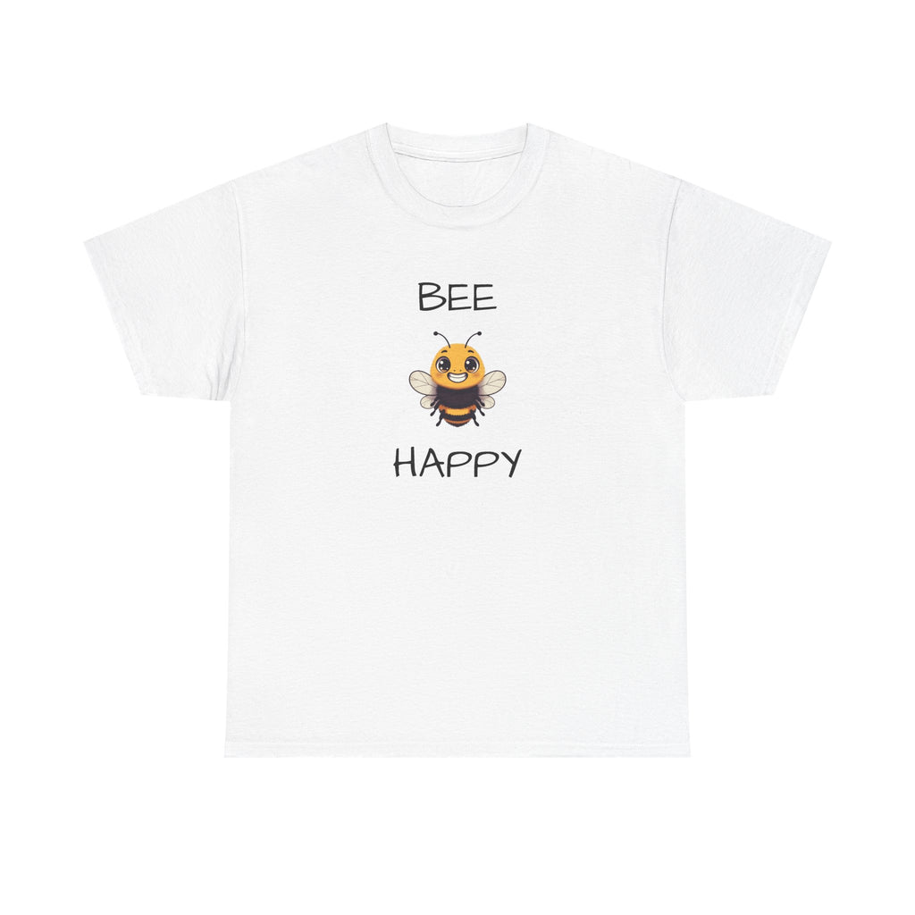 Bee Happy T‑Shirt — Cute Smiling Bee Graphic Tee