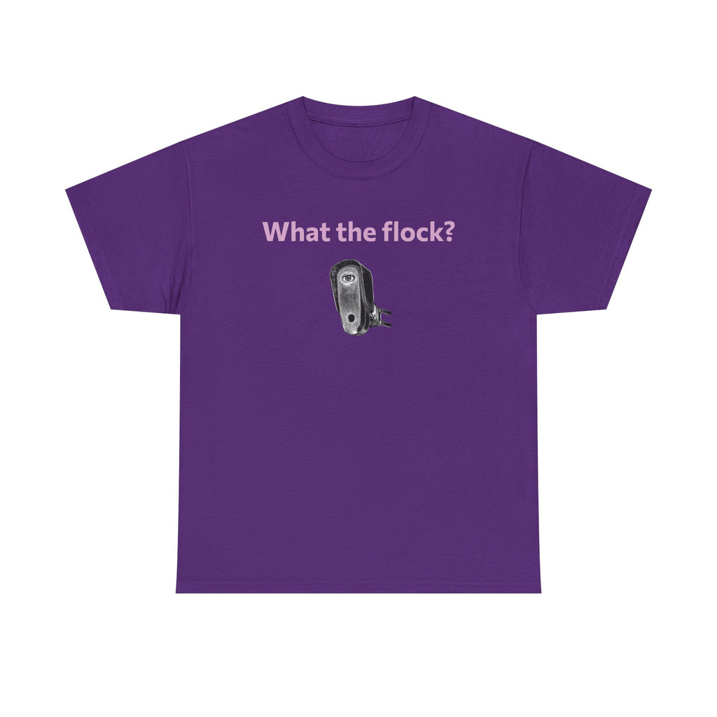 T-Shirt — What the flock? Funny Sheep/Shears Graphic Tee