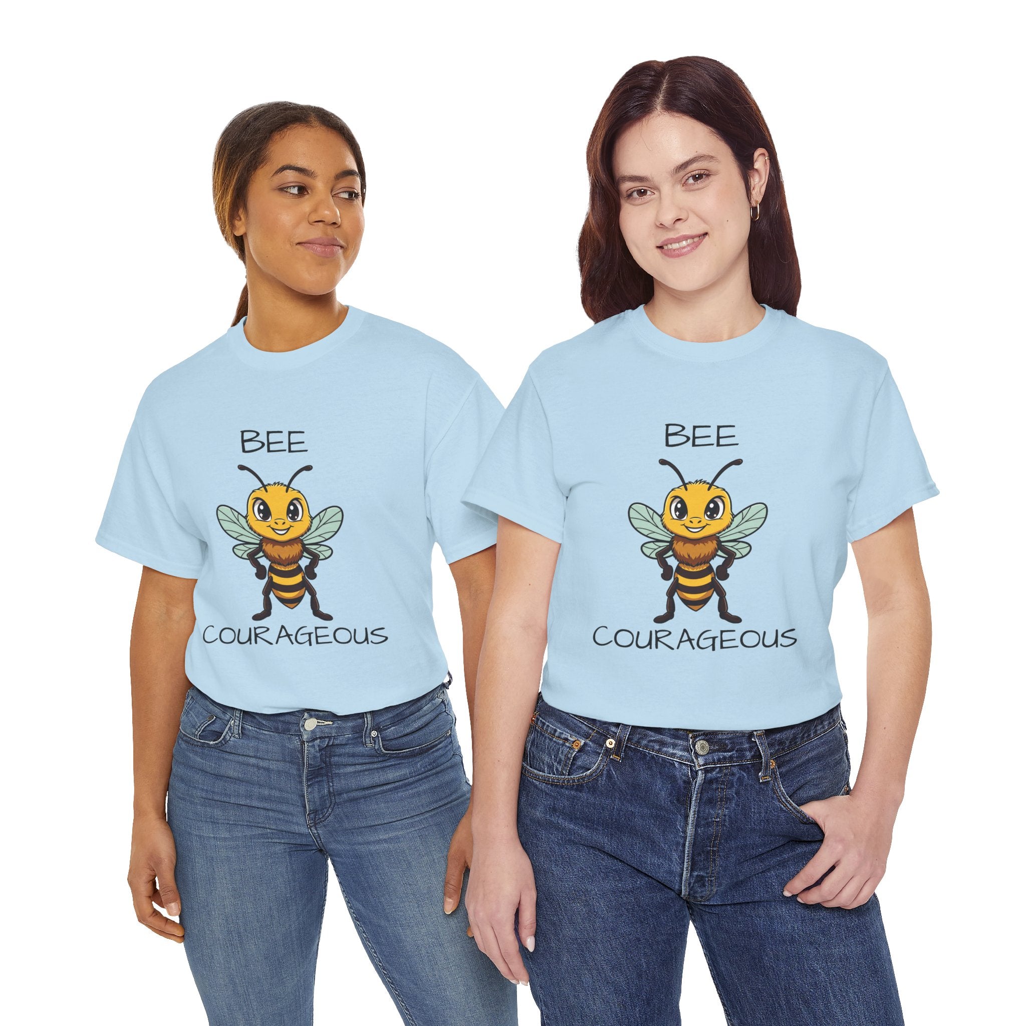 Bee Courageous T-Shirt — Cute Motivational Bee Graphic Tee