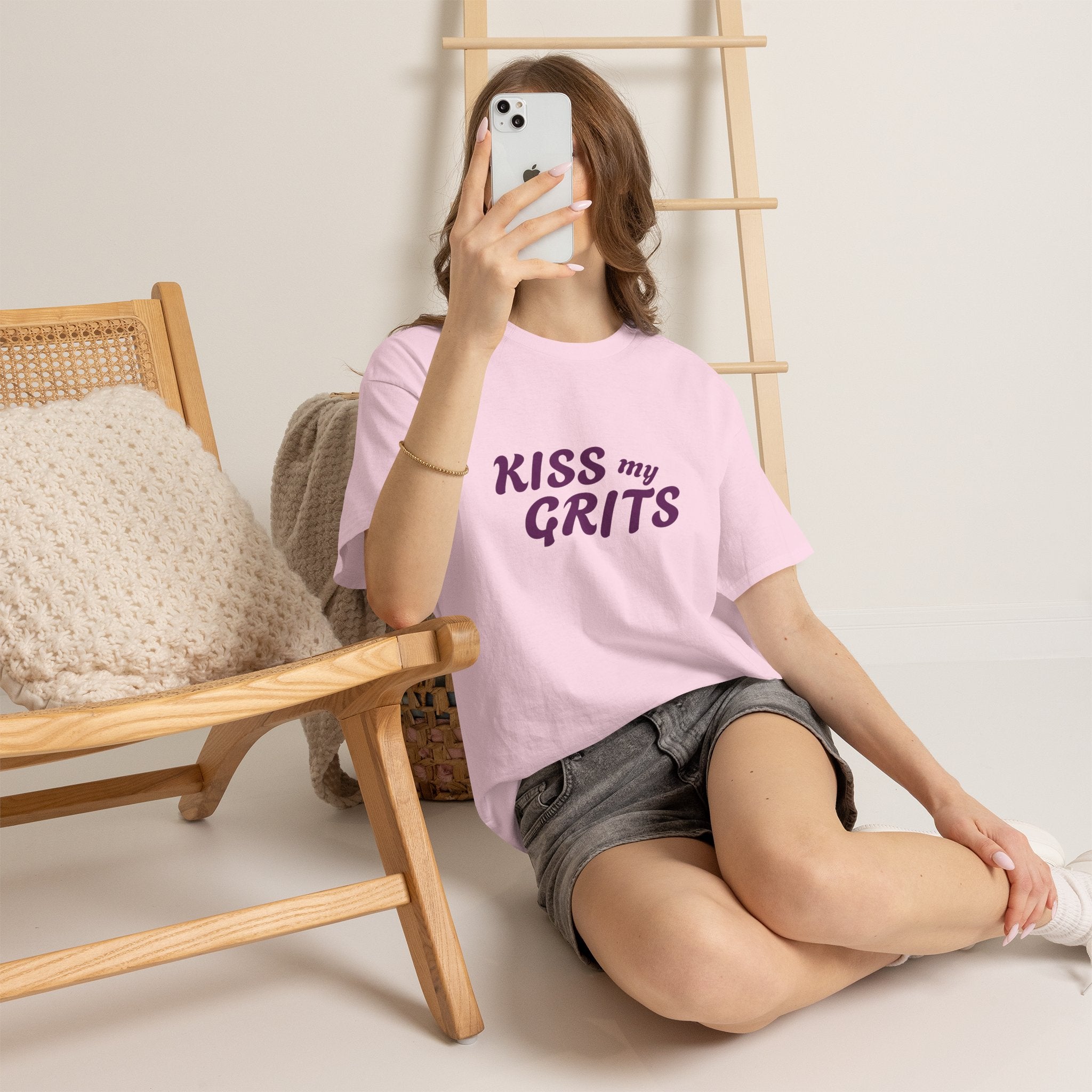 Kiss My Grits T-Shirt — Retro Southern Sassy Tee