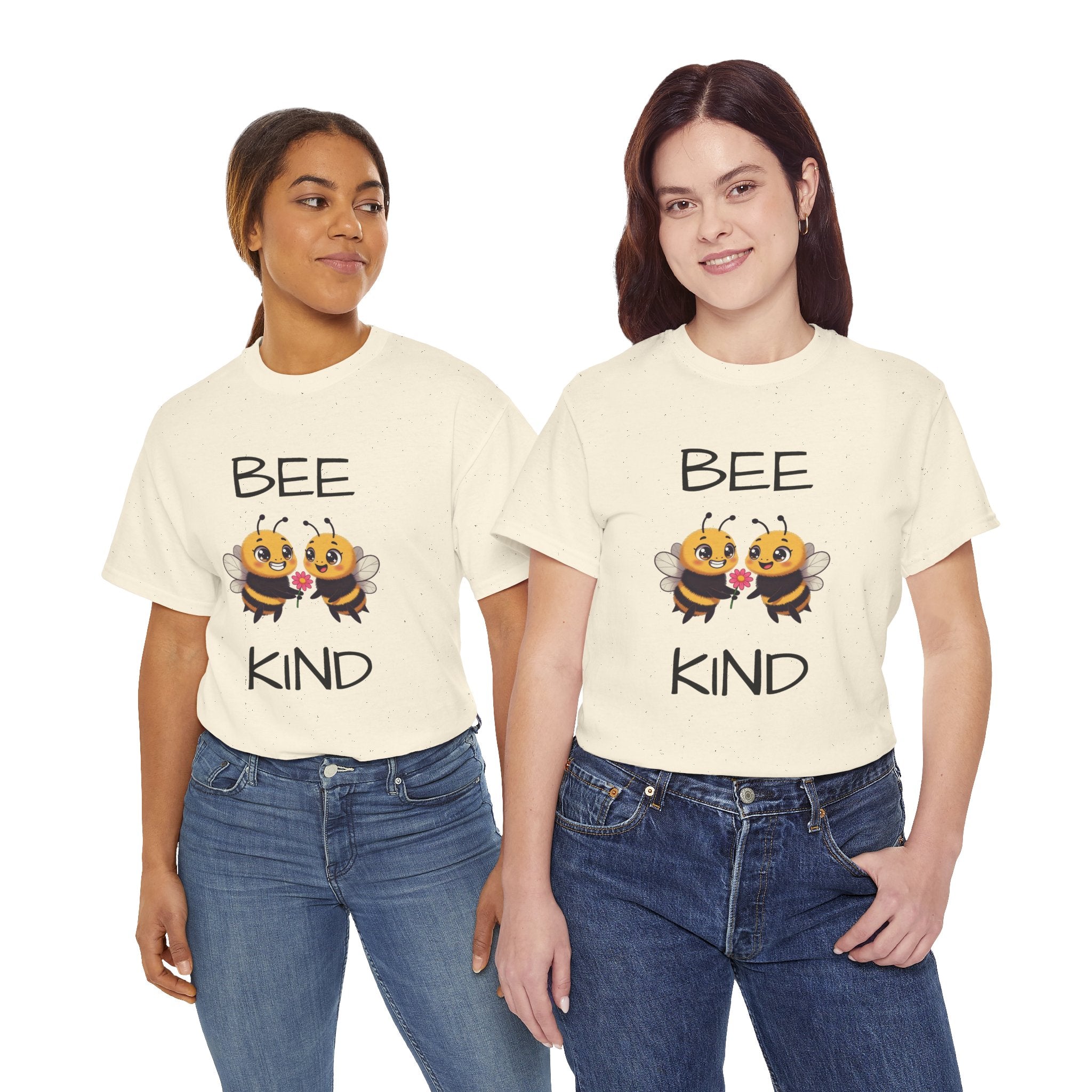 Bee Kind T-Shirt — Cute Cartoon Bees Graphic Tee for Kindness & Earth Day