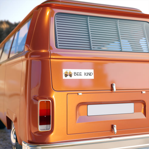 Bee Kind Bumper Sticker — Cute Pair of Bees Eco-Friendly Kindness Decal