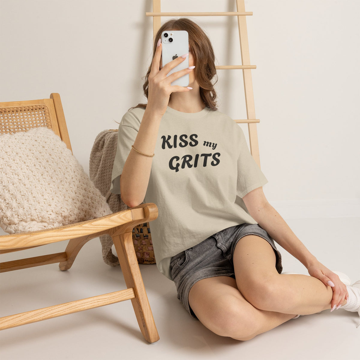 Kiss My Grits T-Shirt — Retro Southern Sassy Tee