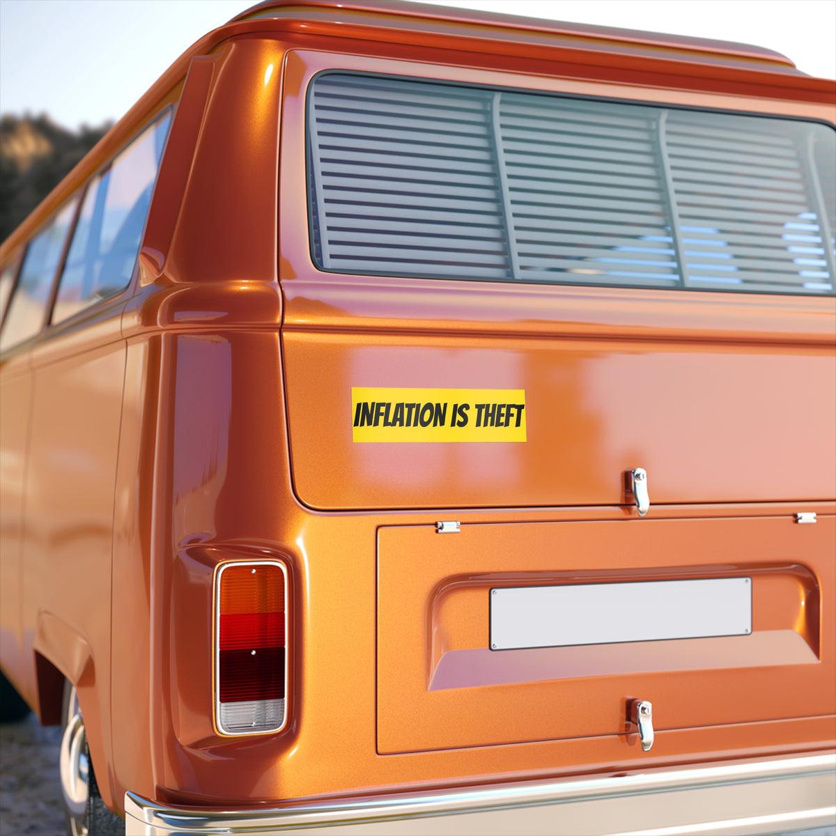 Bumper Sticker — "Inflation Is a Hidden Tax & Taxation Is Theft" Political Decal