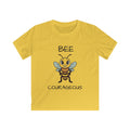 Kids Tee — "Bee Courageous" Cute Cartoon Bee Motivational Shirt