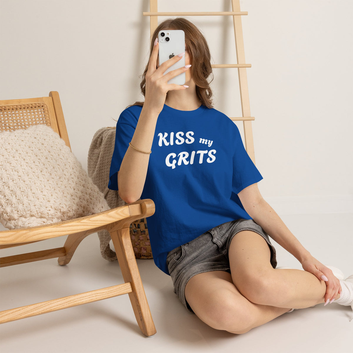 Kiss My Grits T-Shirt — Retro Southern Sassy Tee