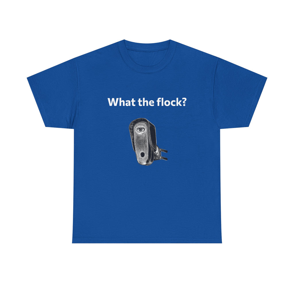 T-Shirt — What the flock? Funny Sheep/Shears Graphic Tee