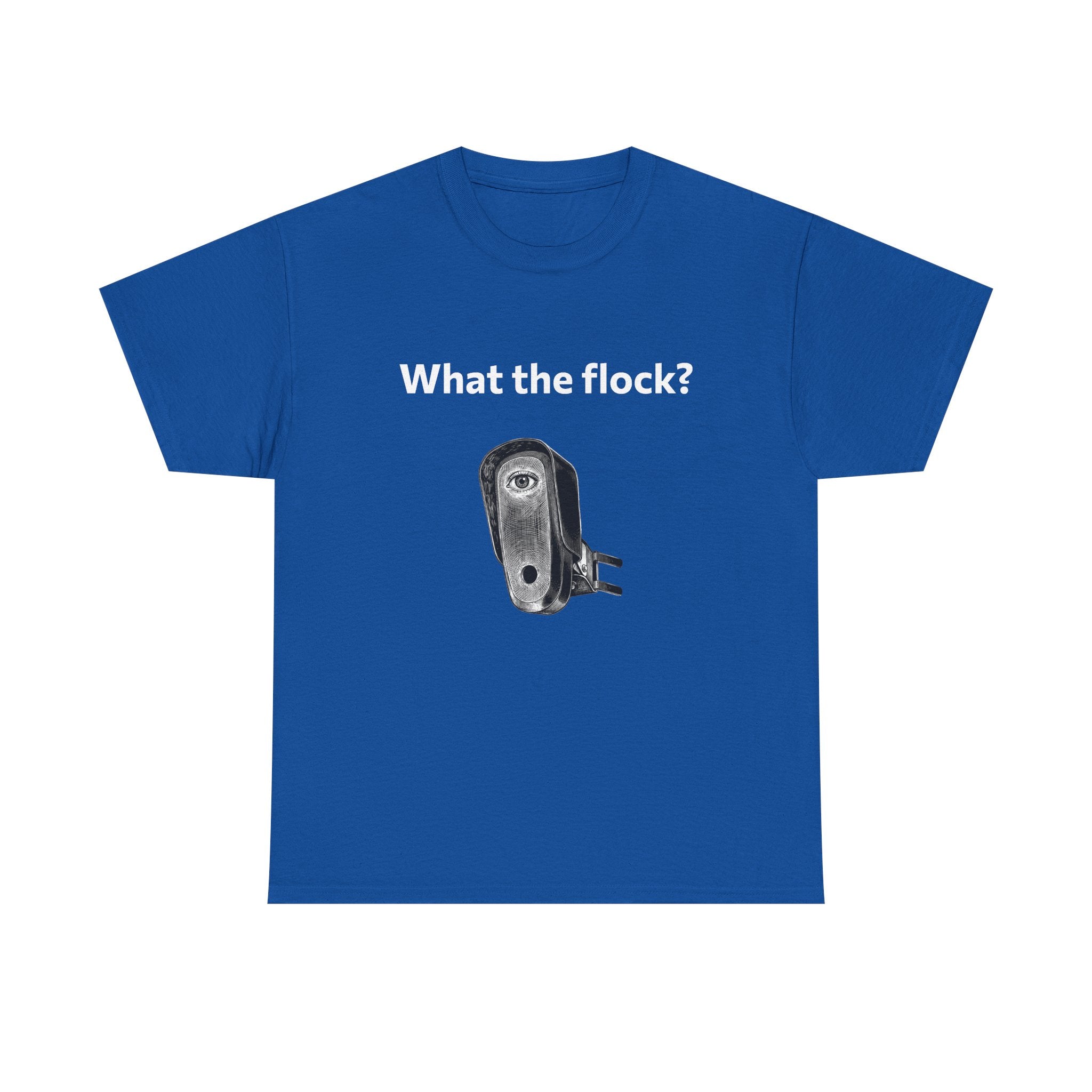 T-Shirt — What the flock? Funny Sheep/Shears Graphic Tee