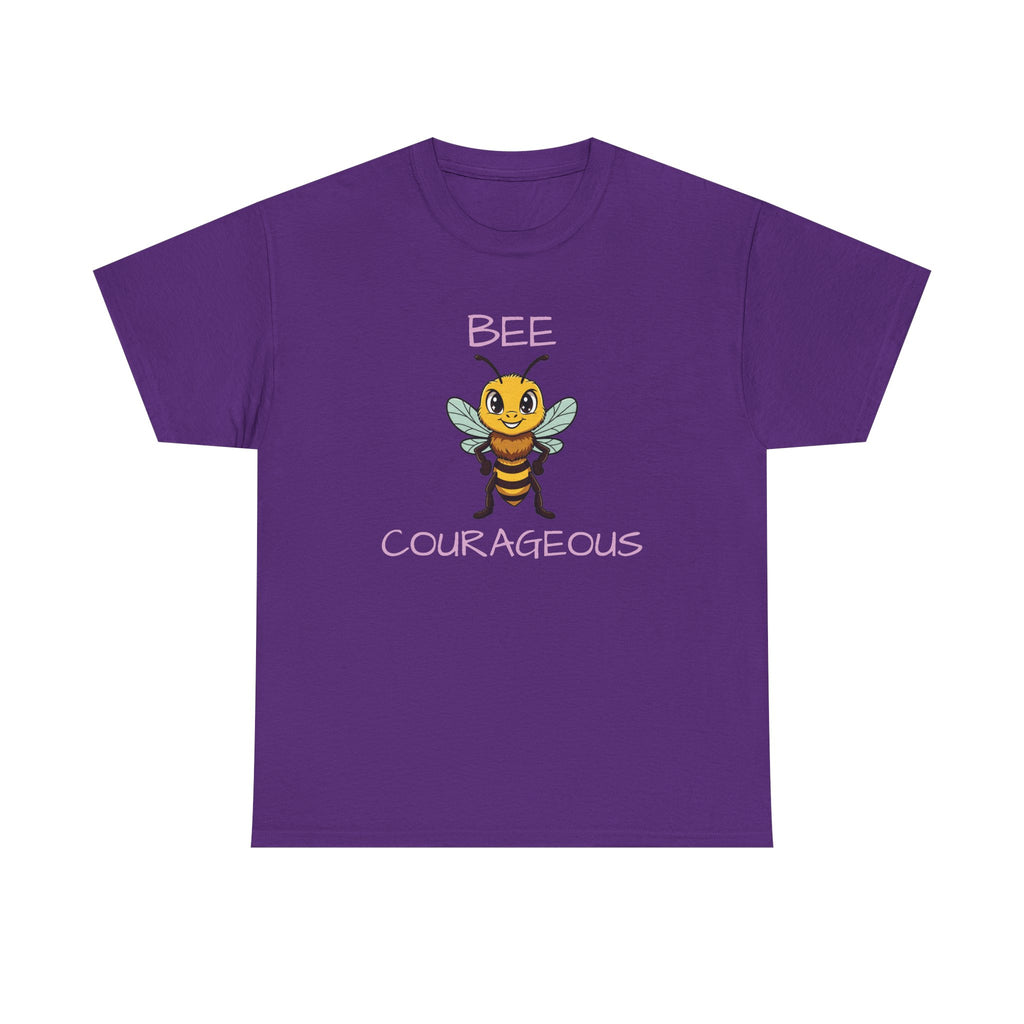Bee Courageous T-Shirt — Cute Motivational Bee Graphic Tee
