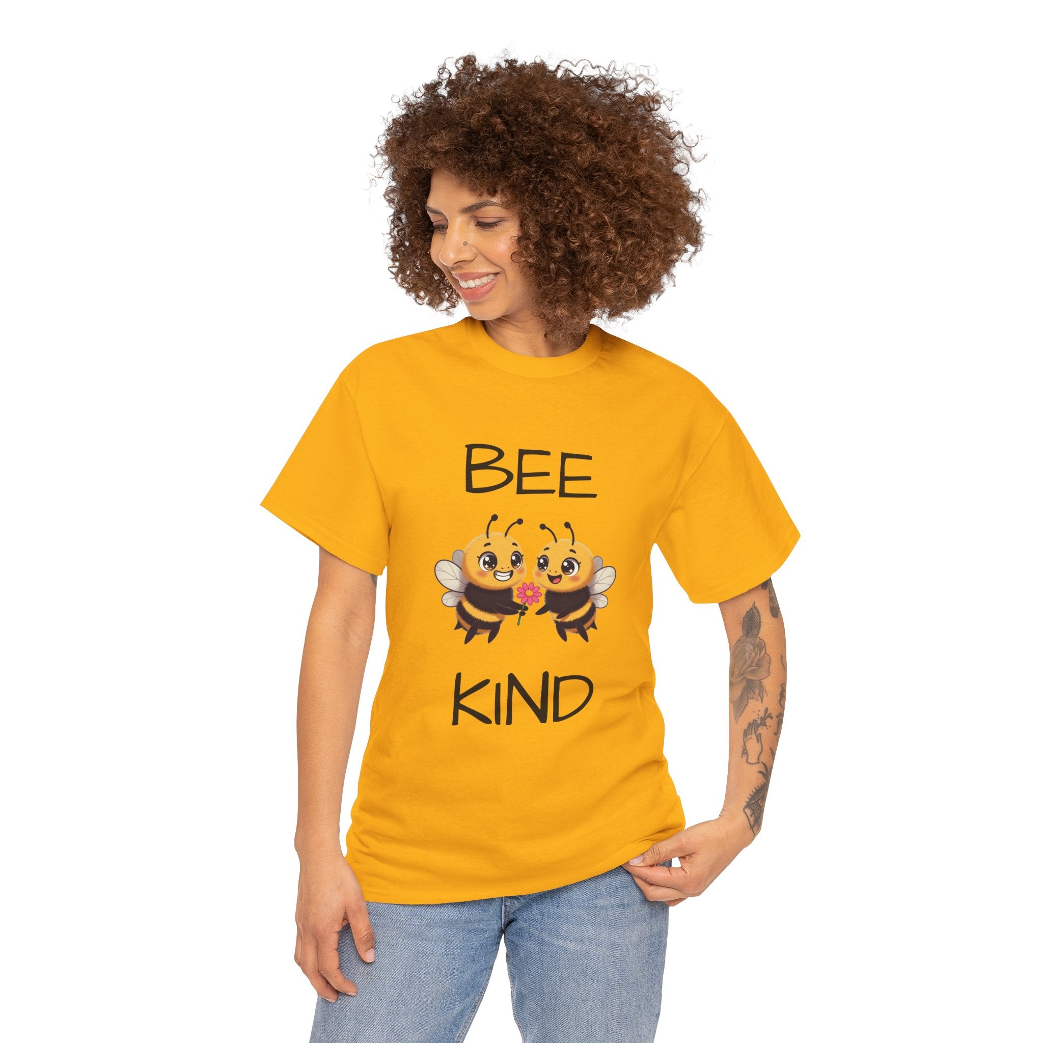 Bee Kind T-Shirt — Cute Cartoon Bees Graphic Tee for Kindness & Earth Day