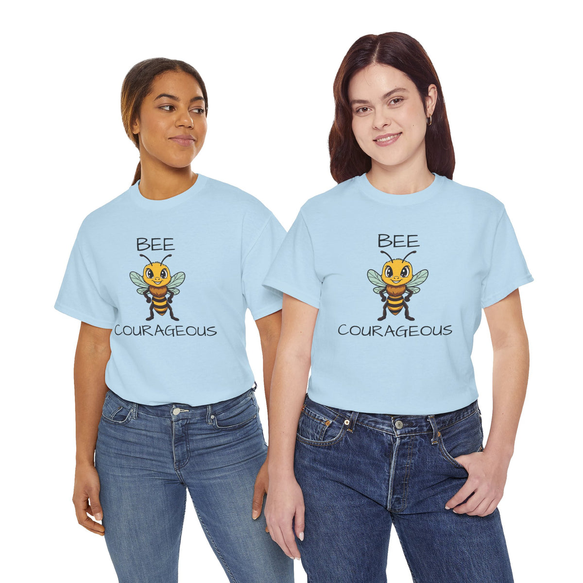 Bee Courageous T-Shirt — Cute Motivational Bee Graphic Tee