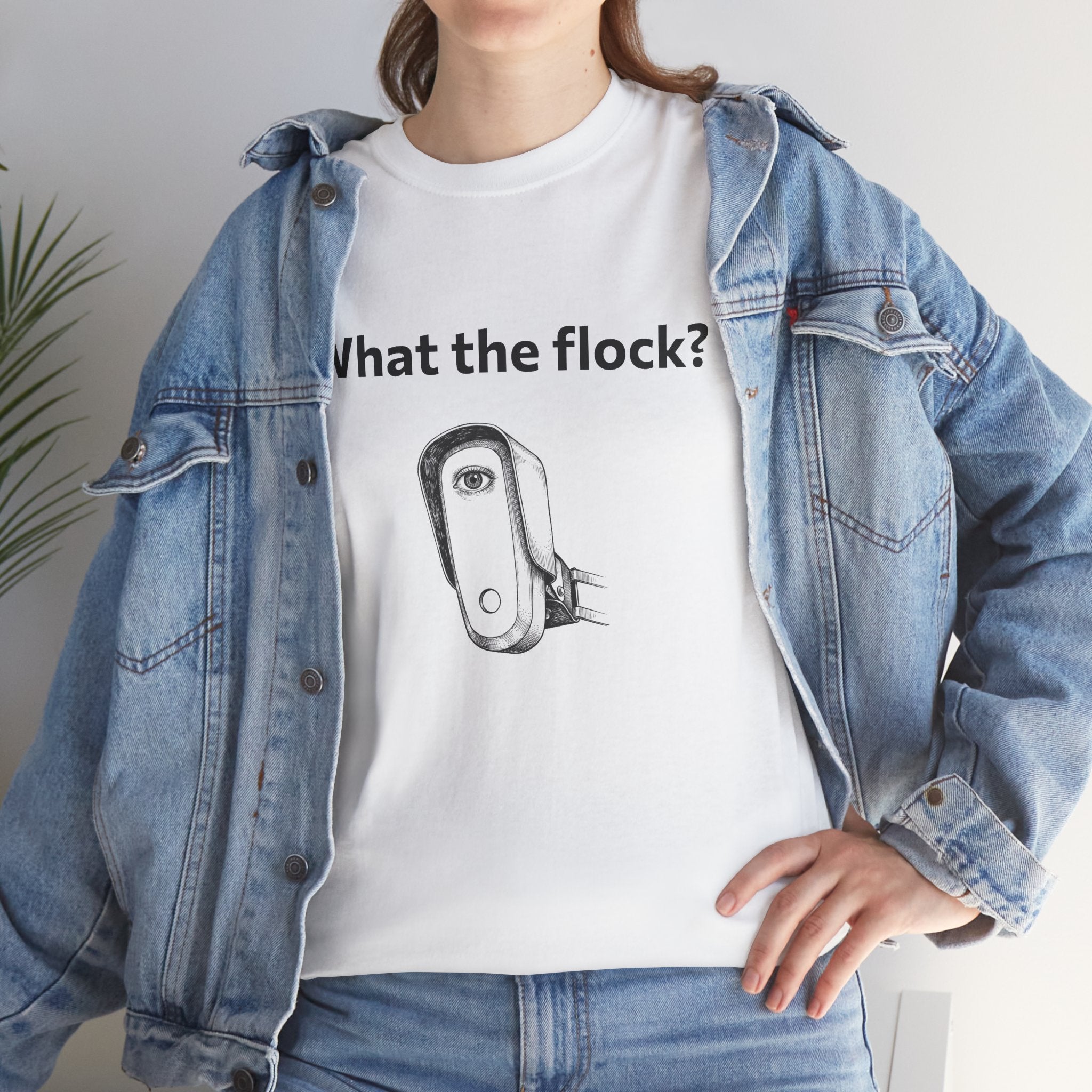 T-Shirt — What the flock? Funny Sheep/Shears Graphic Tee