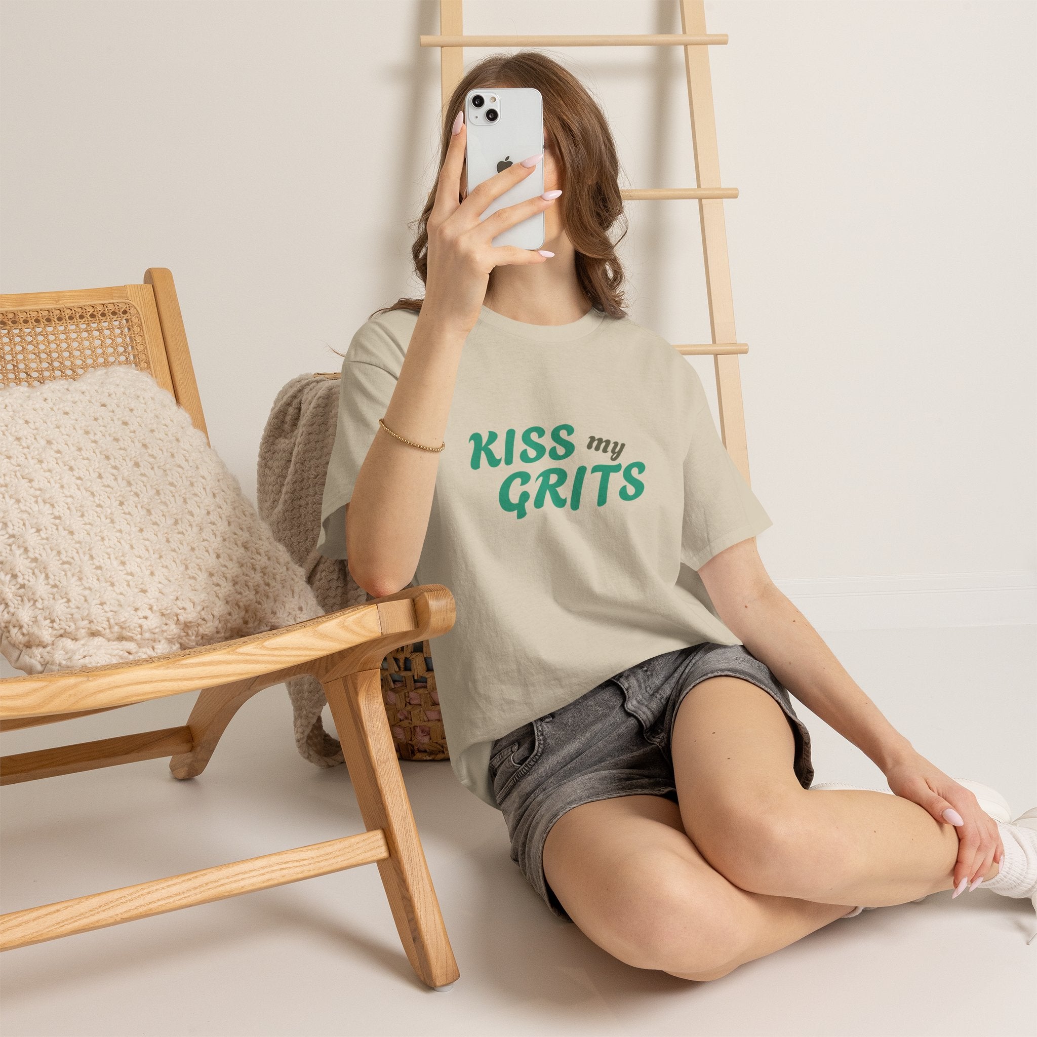 Kiss My Grits T-Shirt — Retro Southern Sassy Tee