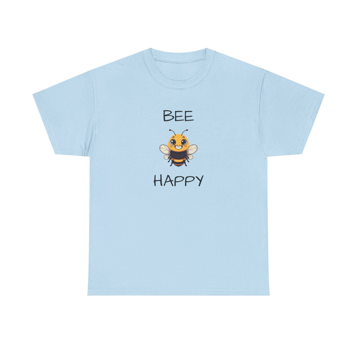 Bee Happy T‑Shirt — Cute Smiling Bee Graphic Tee