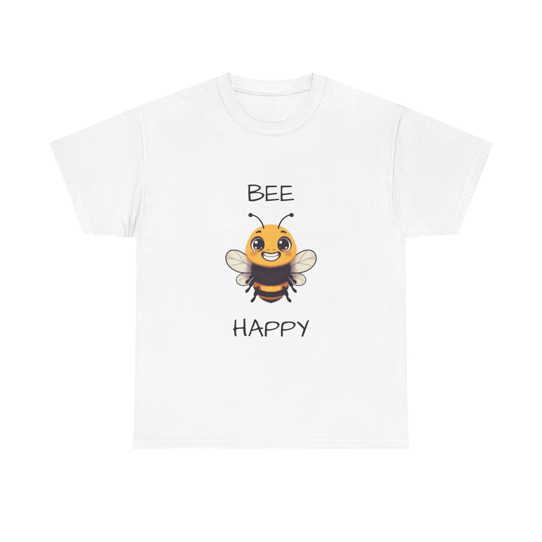 Bee Happy T‑Shirt — Cute Smiling Bee Graphic Tee