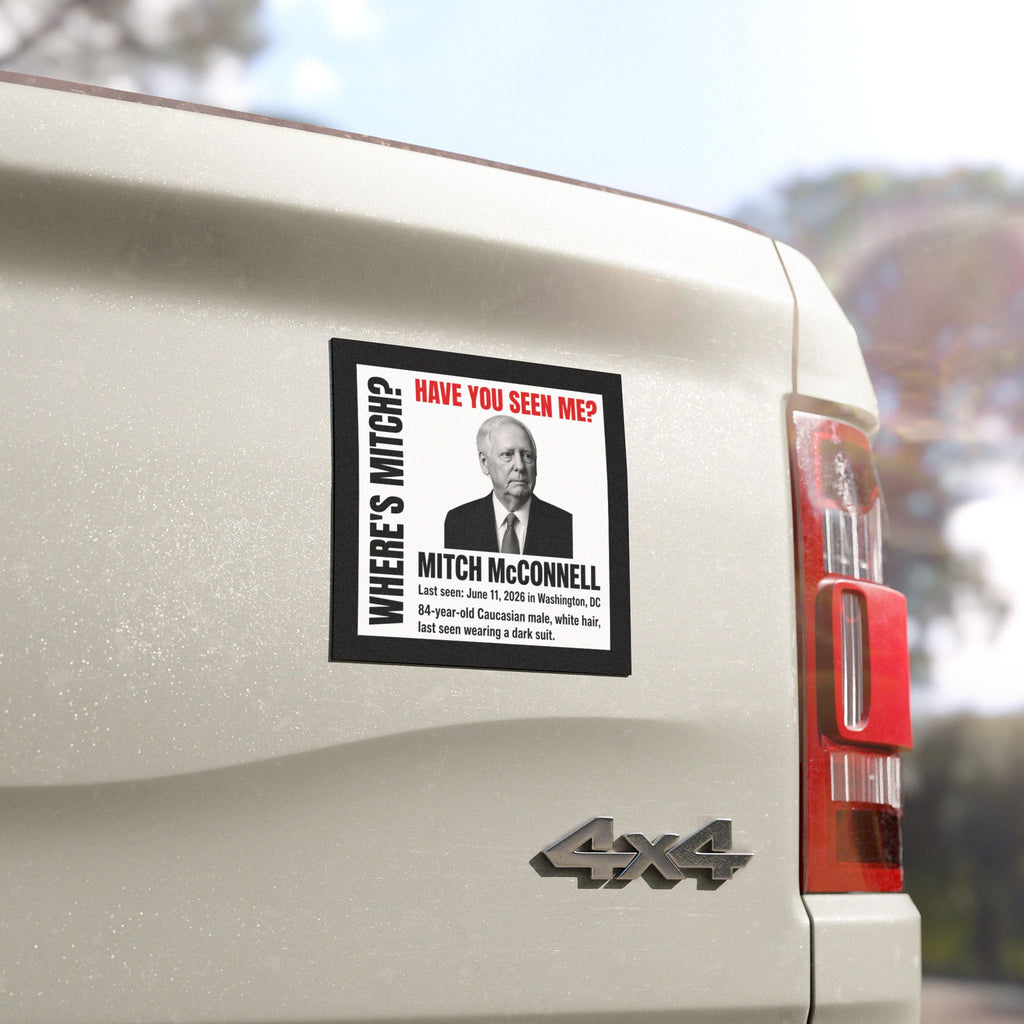 Political Humor Car Magnet — "Missing? Have You Seen Me?" Novelty Campaign Magnet