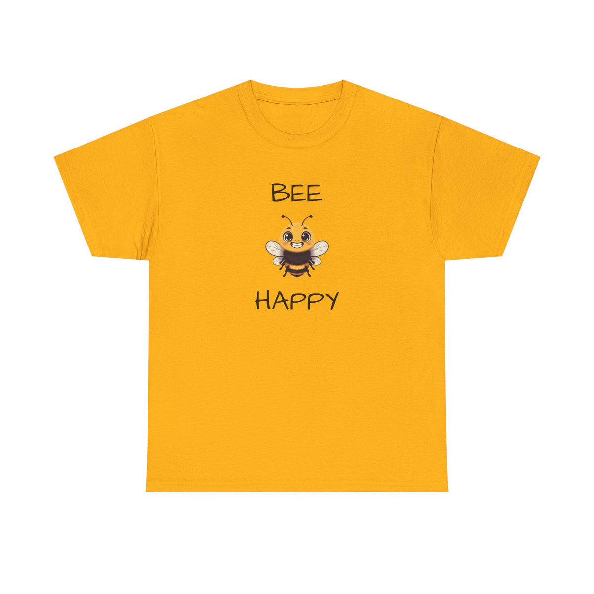 Bee Happy T‑Shirt — Cute Smiling Bee Graphic Tee