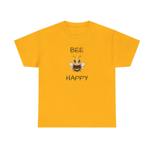 Bee Happy T‑Shirt — Cute Smiling Bee Graphic Tee