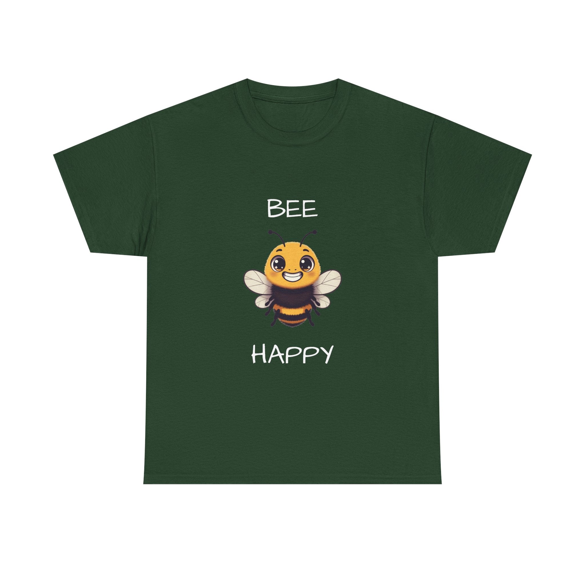 Bee Happy T‑Shirt — Cute Smiling Bee Graphic Tee