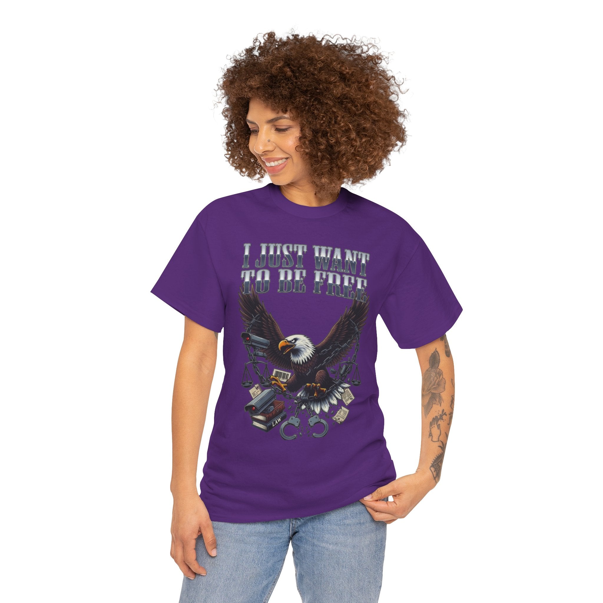 Eagle Liberty Tee – "I Just Want To Be Free" Graphic T-Shirt