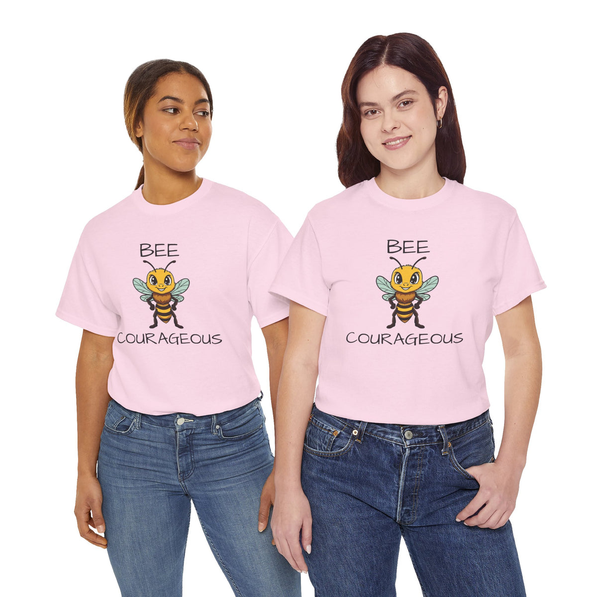 Bee Courageous T-Shirt — Cute Motivational Bee Graphic Tee