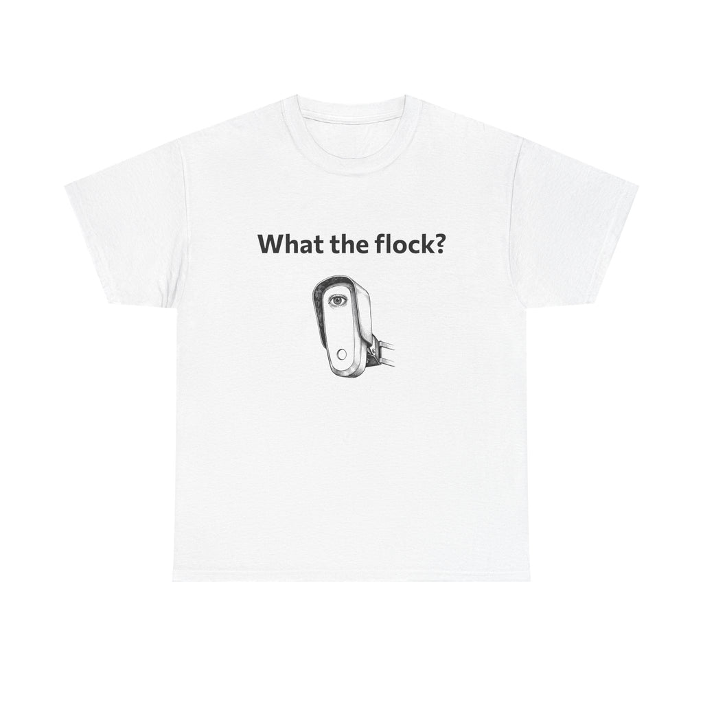 T-Shirt — What the flock? Funny Sheep/Shears Graphic Tee