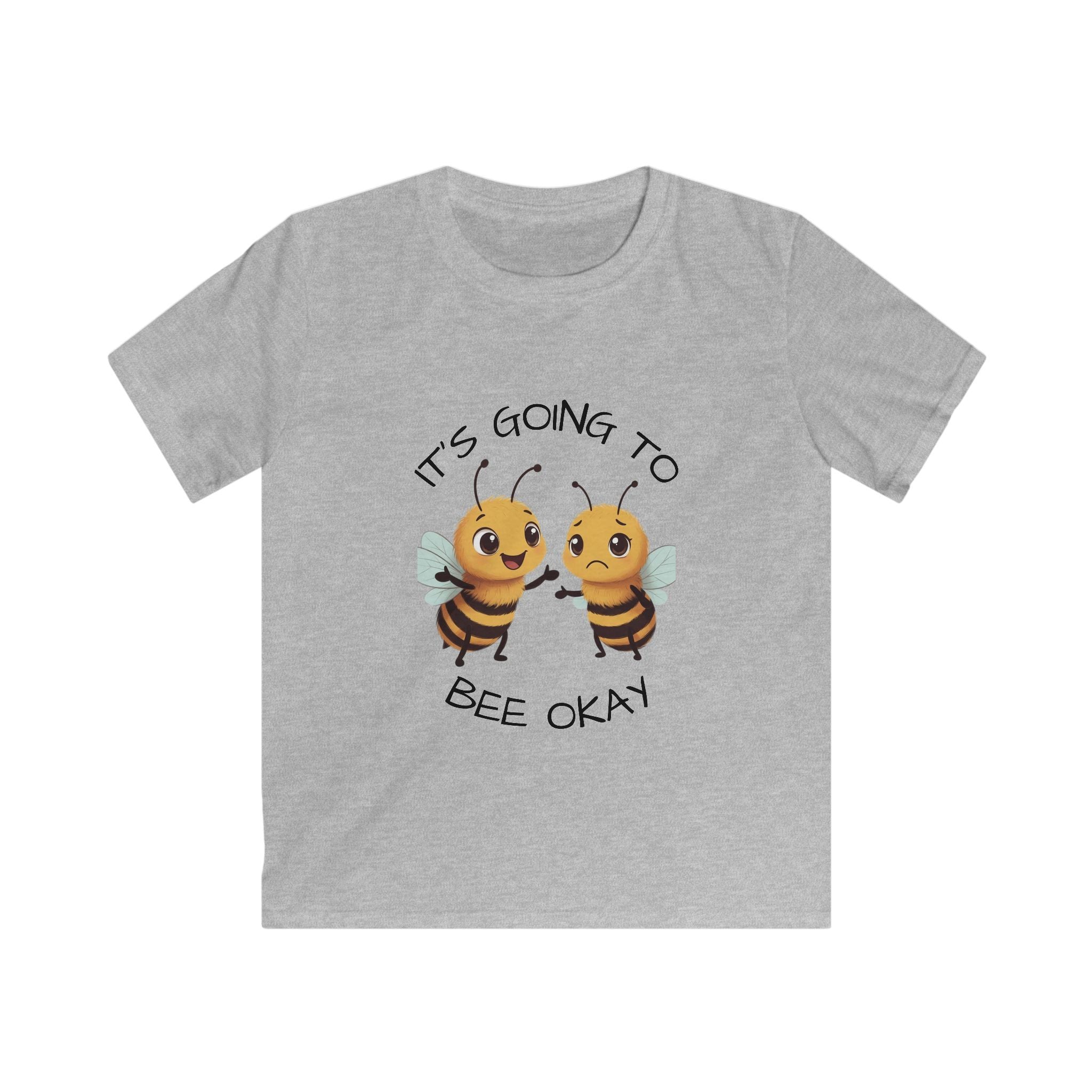 Kids Tee - "BEE Encouraging" Cute Cheerful Bee Graphic Shirt