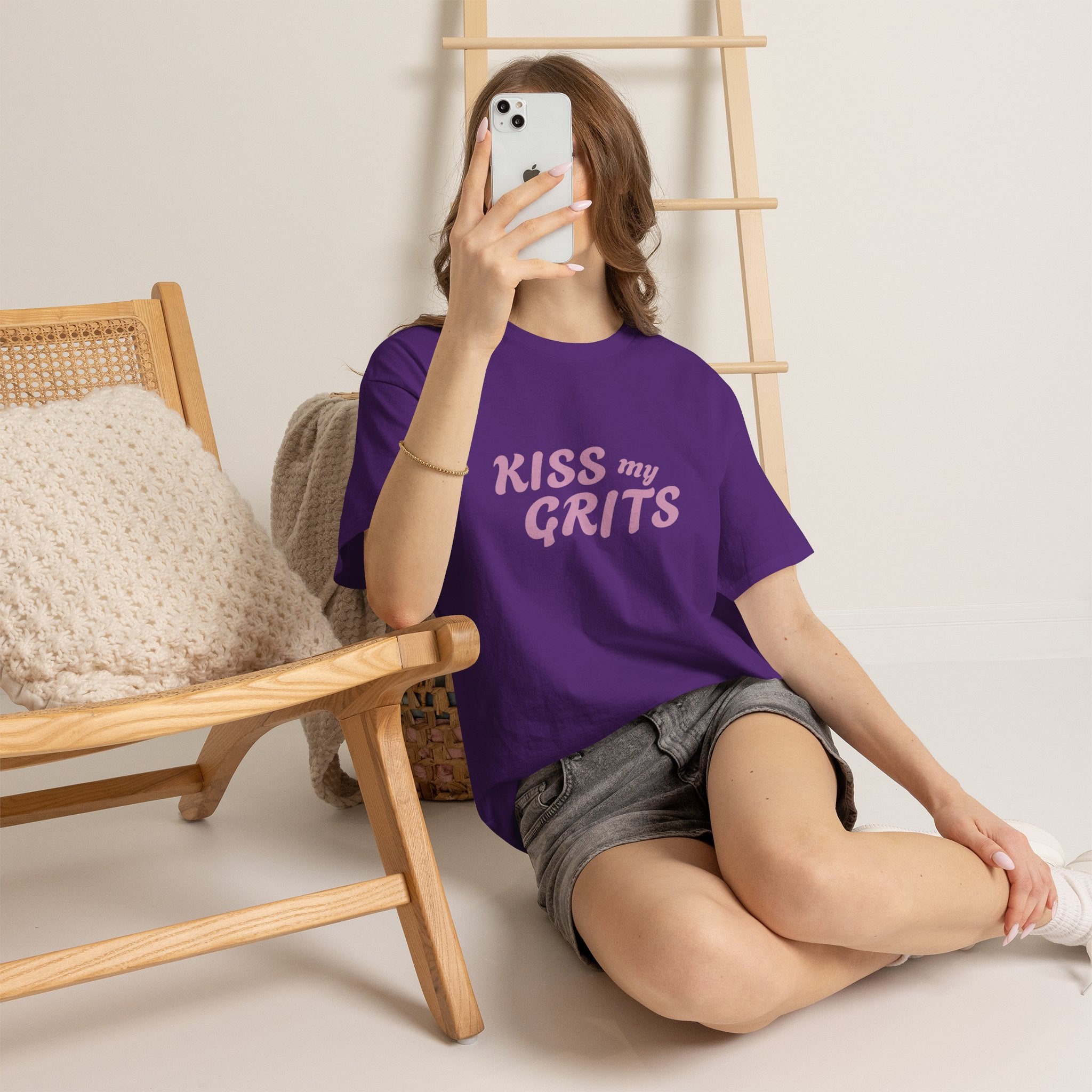Kiss My Grits T-Shirt — Retro Southern Sassy Tee