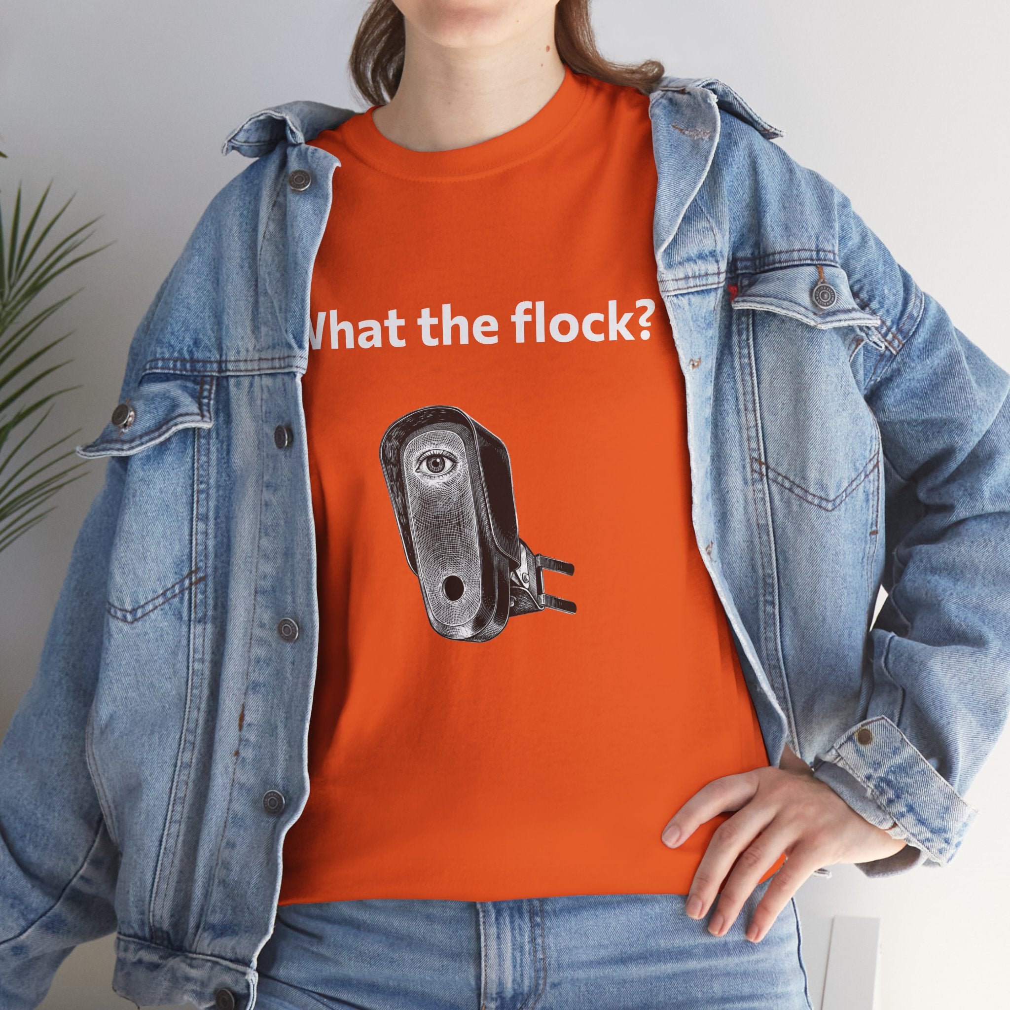 T-Shirt — What the flock? Funny Sheep/Shears Graphic Tee
