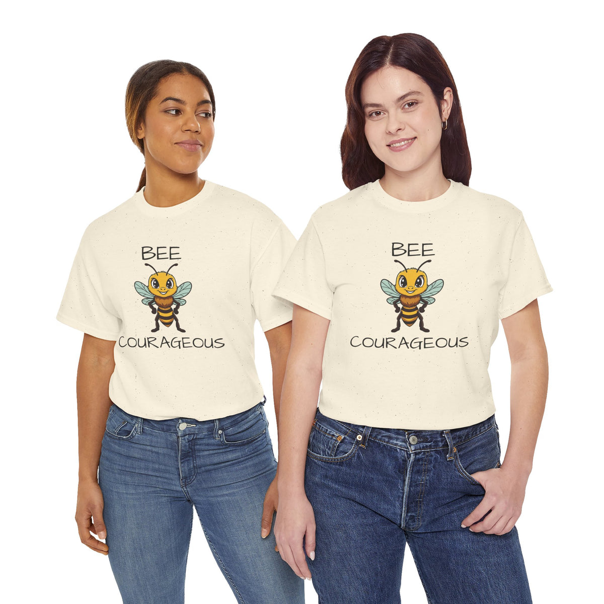 Bee Courageous T-Shirt — Cute Motivational Bee Graphic Tee
