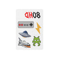 Retro Theme Temporary Tattoos — Controller, Alien, UFO, Shuttle, 80HD