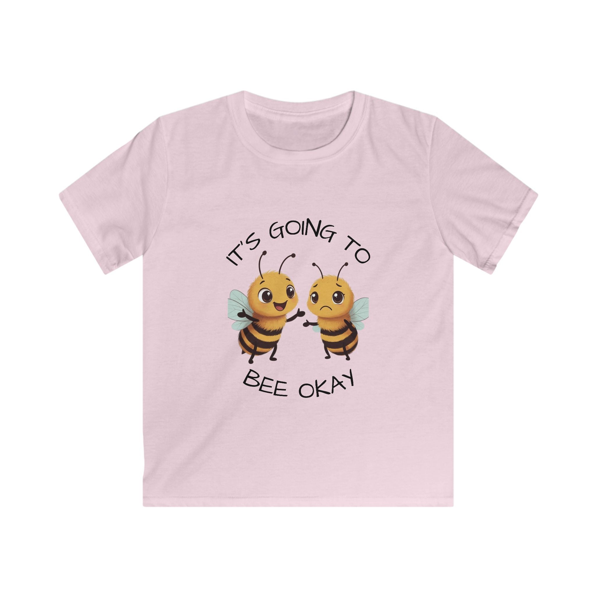 Kids Tee - "BEE Encouraging" Cute Cheerful Bee Graphic Shirt